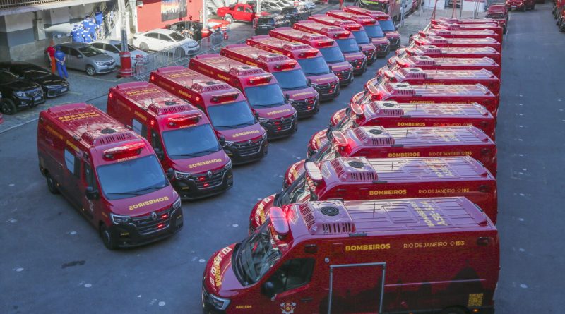 Corpo de Bombeiros do Rio reforça atendimento à população com 23 novas ambulâncias adquiridas com recursos da Taxa de Incêndio