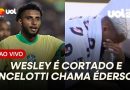 Wesley é cortado da Seleção por lesão na perna esquerda; volante Éderson é convocado
