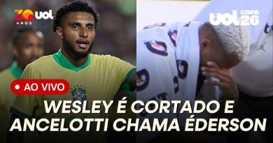 Wesley é cortado da Seleção por lesão na perna esquerda; volante Éderson é convocado