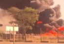 Incêndio atinge depósito da Águas do Rio em Queimados