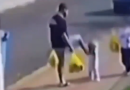 Homem é flagrado chutando filha de 3 anos no Paraná
