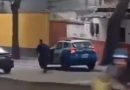Viatura desgovernada bate em carro estacionado no Rio Comprido