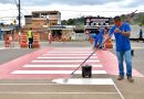 Belford Roxo: Secretaria de Transportes realiza marcação viária no Parque São Vicente deixando o trânsito mais organizado e seguro na região