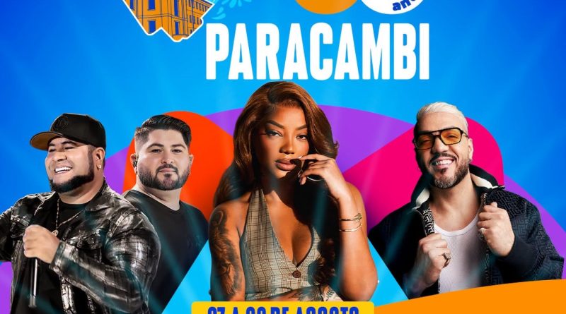 Paracambi celebra 66 anos com Os Barões da Pisadinha, Ludmilla e Belo