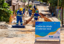BRK realiza manutenção em rede de esgoto e interdita via no bairro Cancela Preta, em Macaé-RJ