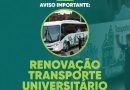 Prefeitura de Saquarema iniciará período de renovação do Transporte Universitário