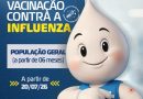 Prefeitura de Saquarema amplia campanha de vacinação contra a Influenza para toda a população a partir de 6 meses de idade