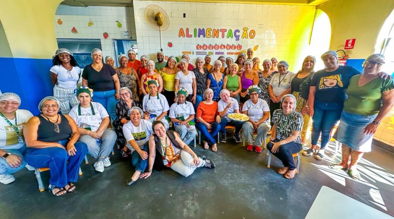 Oficina culinária capacita merendeiras da rede municipal de ensino de Meriti