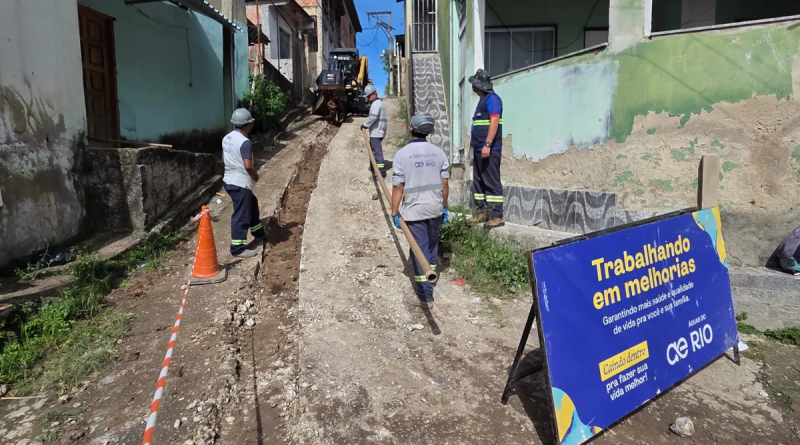 São Gonçalo: novas redes de água vão beneficiar moradores do Arrastão