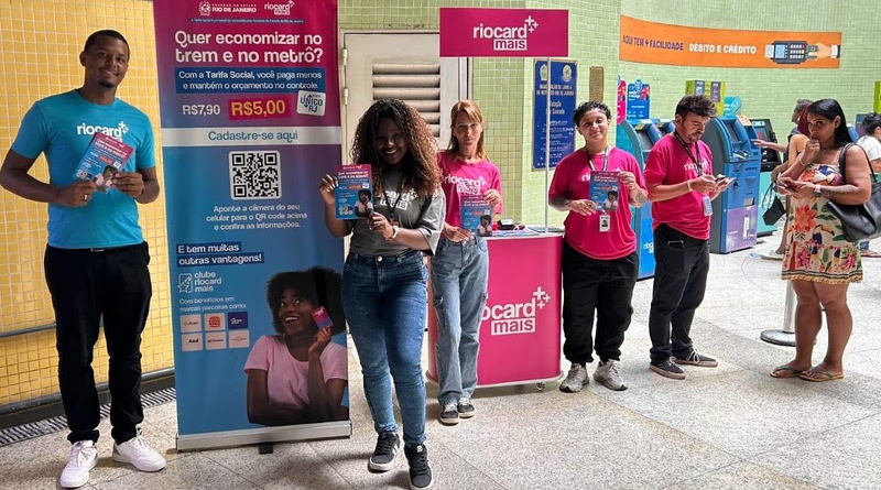 Dez estações do MetrôRio recebem pontos de cadastramento do Bilhete Único Intermunicipal (BUI) e da Tarifa Social
