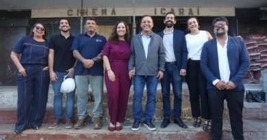 Cinema Icaraí revela fachada restaurada com as cores originais e avança para se tornar o novo Cine Concerto Sérgio Mendes