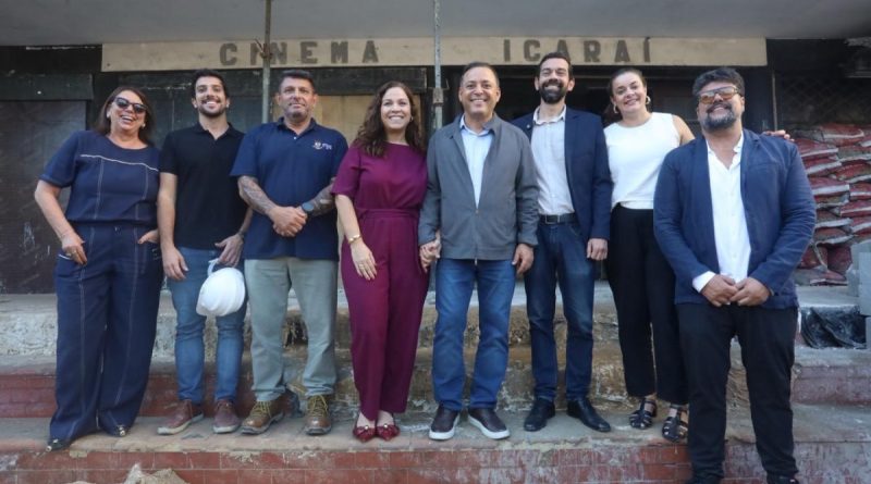 Cinema Icaraí revela fachada restaurada com as cores originais e avança para se tornar o novo Cine Concerto Sérgio Mendes