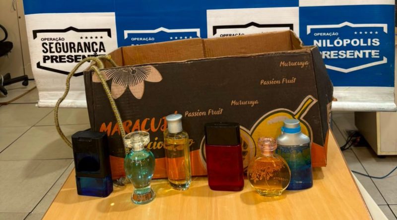 Quase 30 frascos de perfumes adulterados são apreendidos em Nilópolis