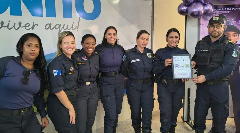 Guarda Civil Municipal aldeense prestigia aniversário da Patrulha Maria da Penha de Rio Bonito