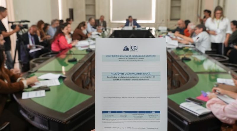 CCJ da ALERJ encerra primeiro semestre com 855 projetos analisados