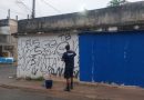 Secretaria Municipal de Transportes realiza Choque de Ordem para remoção de pichações de facções criminosas em Nova Aurora