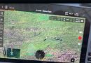Drone da PM flagra fuga de criminosos por área de mata