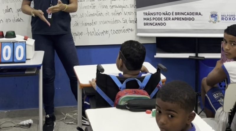 Escola Municipal Imaculada da Conceição recebe projeto ‘Educação para o Trânsito’