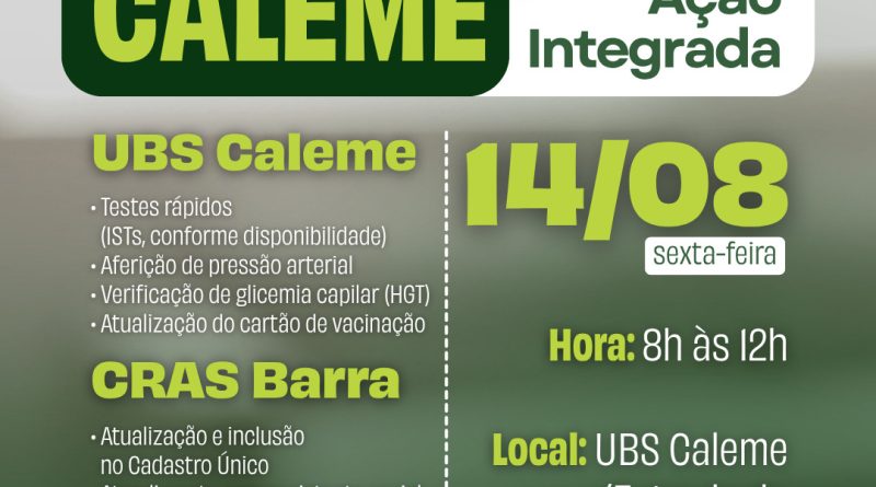 Ação Integrada leva saúde, cidadania e bem-estar aos moradores do Caleme, em Teresópolis