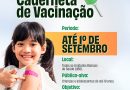Atualização da caderneta de vacinação de crianças e adolescentes, em Teresópolis
