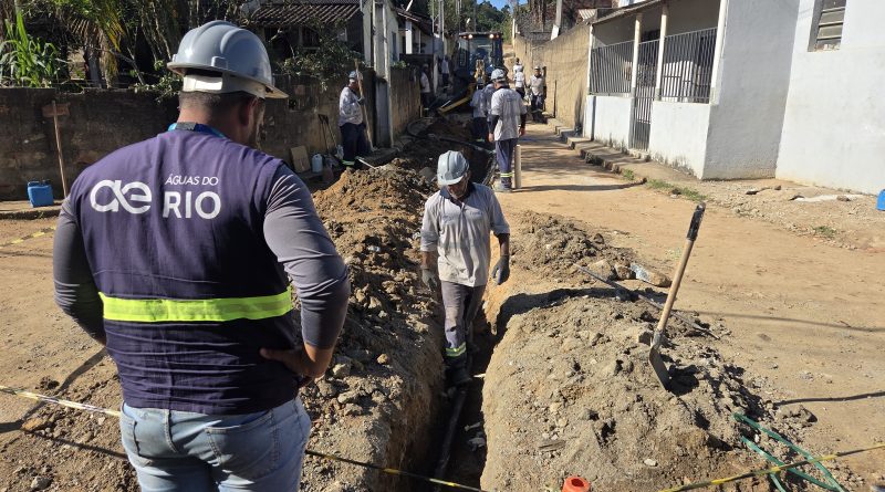 Obras ampliam o abastecimento de água em Rio Bonito
