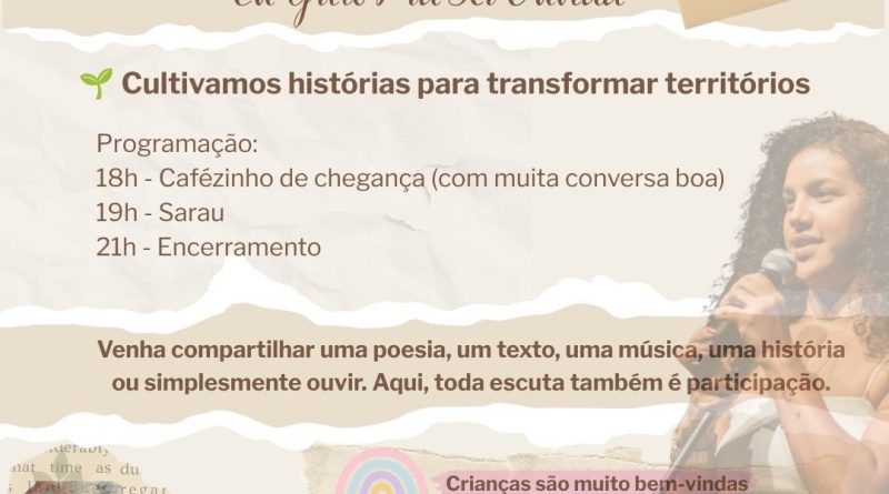 ‘Eu Grito Pra Ser Ouvida’:&nbsp;Sarau movimenta o Teatro Municipal, em Teresópolis