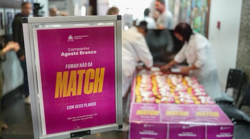 ALERJ promove ação de conscientização sobre saúde pulmonar; estimativa é de 40 mil novos casos de câncer no Brasil