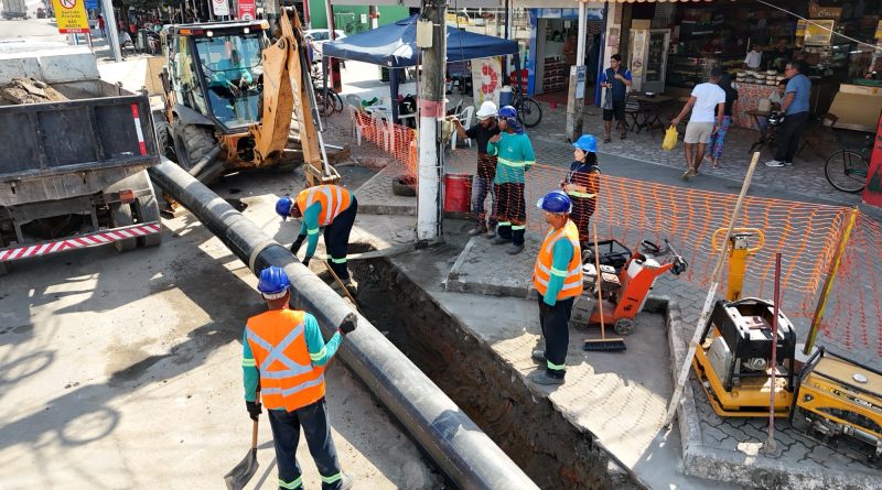 Reta final: obra da adutora avança para garantir a chegada de água tratada a 45 mil moradores em Maricá&nbsp;