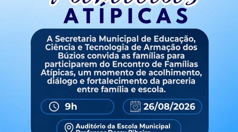 Búzios realiza encontro de acolhimento com famílias atípicas