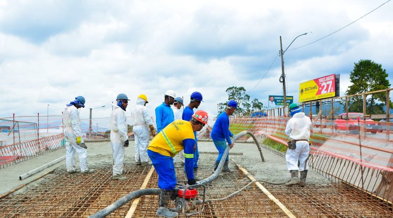 Obras de duplicação do Viaduto de Belford Roxo com Mesquita seguem a todo vapor com o início das ações de concretagem