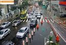 Chuva e deslizamento complicam trânsito na Ponte, BR-101 e RJ-104 nesta segunda