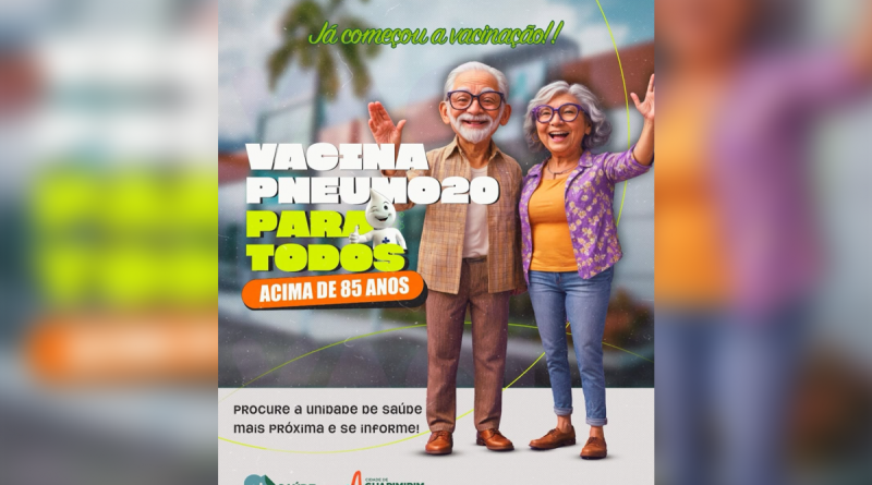Guapimirim inicia imunização com a vacina Pneumo 20 em idosos