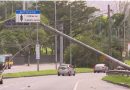 Fortes ventos provocam estragos no Rio