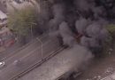 Incêndio sob viaduto interdita acesso ao Túnel Noel Rosa