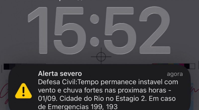 Rio entra em Estágio 2 de atenção devido à previsão de forte chuva