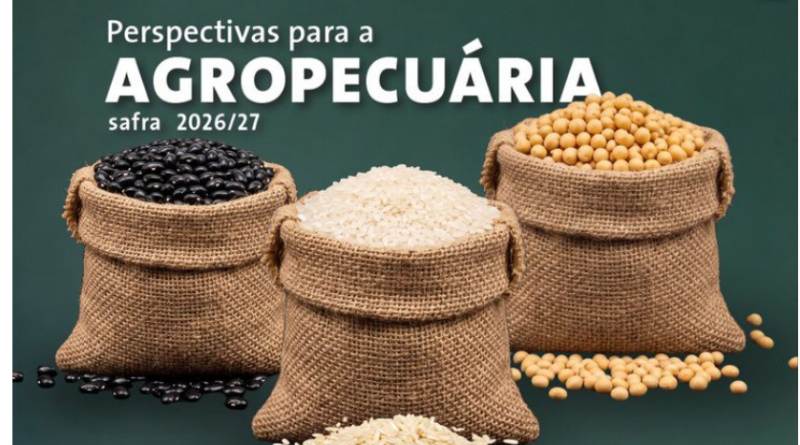 Safra de grãos 2026/27 deve atingir 366,6 milhões de toneladas. Projeção é da Conab