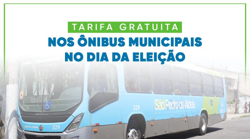 São Pedro da Aldeia terá transporte público gratuito no dia da eleição