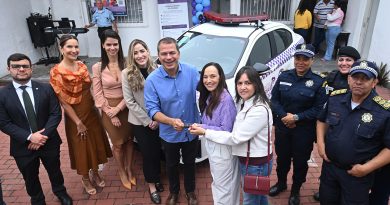 Prefeito de Campos anuncia criação de Secretaria da Mulher durante entrega da primeira viatura da Ronda Maria da Penha