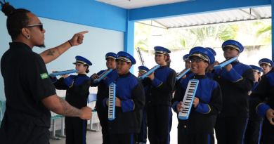 Banda da rede municipal de São Gonçalo ensaia para desfile cívico-militar de 22 de setembro
