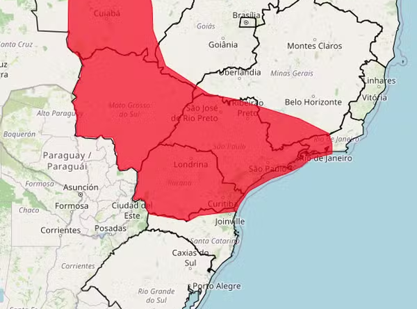 Onda de calor: Inmet emite aviso vermelho de grande perigo para 8 estados do Centro-Sul