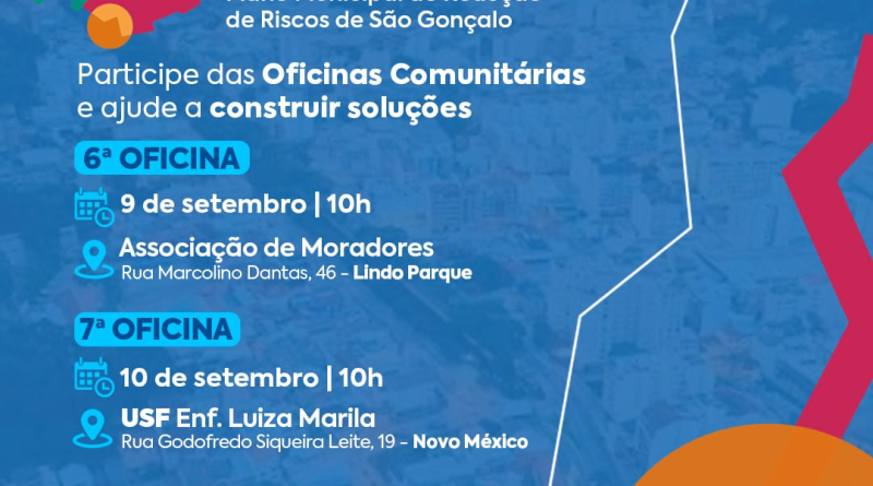 São Gonçalo realiza últimas oficinas para elaboração do Plano Municipal de Redução de Riscos
