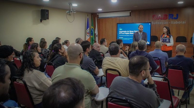 Itaboraí recebe curso de capacitação profissional em Orçamento de Obras Públicas