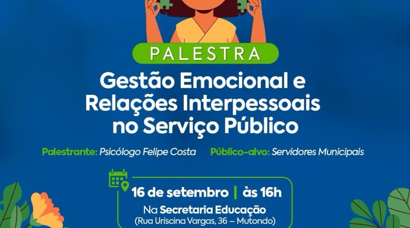 Funasg realiza palestra com foco na gestão emocional para servidores municipais
