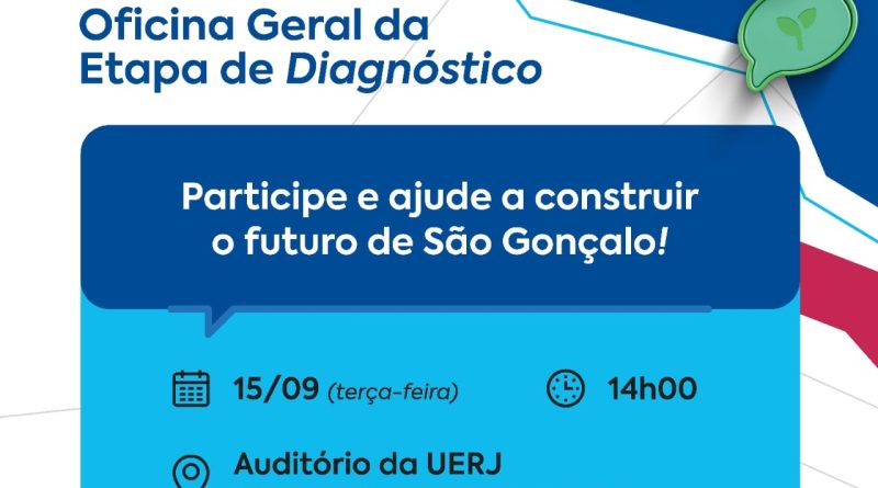 Oficina Geral do Plano Diretor de São Gonçalo acontece&nbsp;na próxima terça-feira