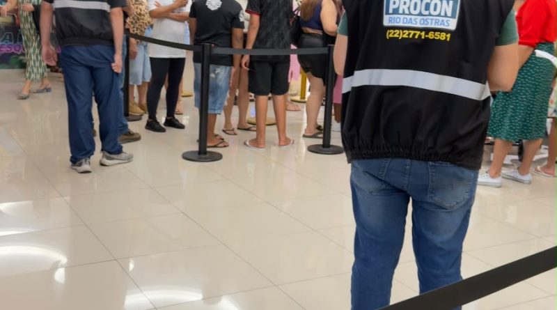 Procon realiza ação de fiscalização no Shopping Plaza Rio das Ostras