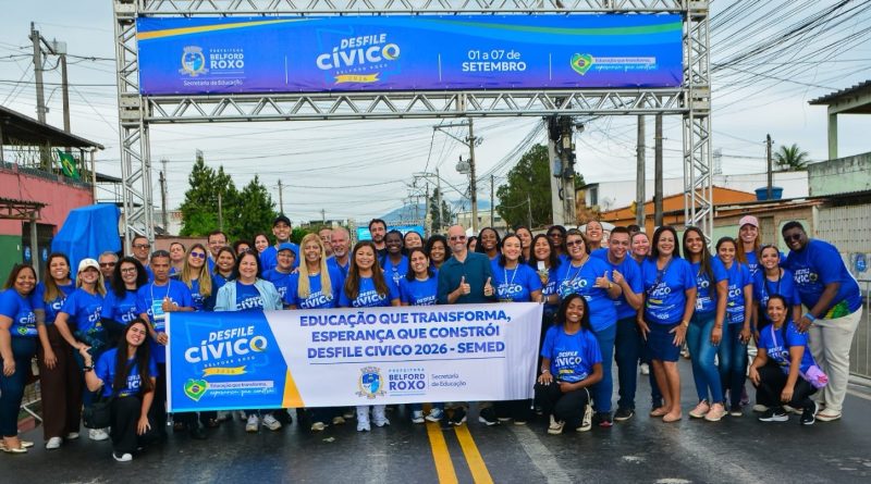 Belford Roxo encerra Desfiles Cívicos de 2026&nbsp;com 1.752 alunos e 15 escolas no Sargento Roncalli