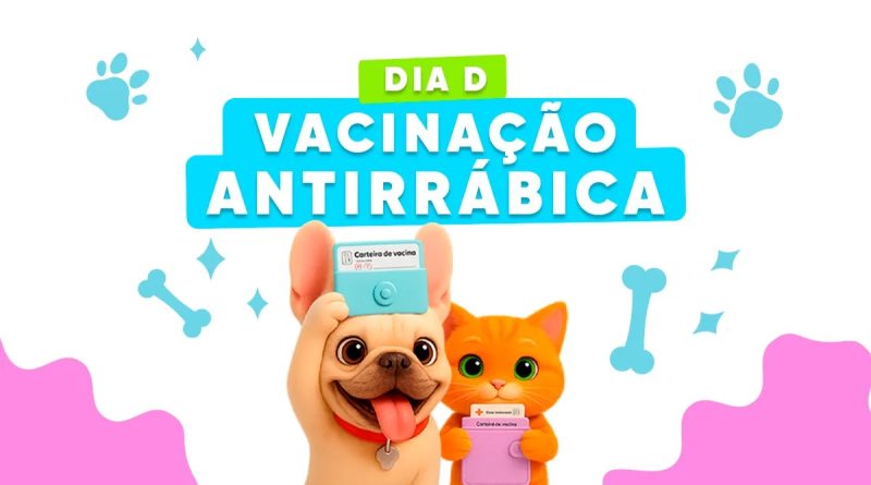 Dia D de Vacinação Antirrábica acontece neste sábado (26) em São Pedro da Aldeia