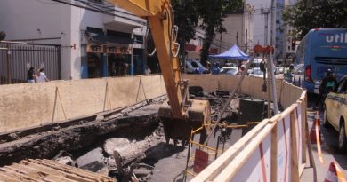 Afundamento de pista causa transtornos no trânsito em Laranjeiras