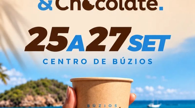 1º Café & Chocolate começa nesta sexta-feira e movimenta o Centro de Búzios
