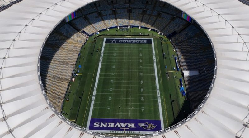 Torcedores de Cowboys e Ravens vivem sonho com a NFL no Maracanã